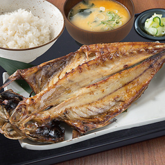 とろあじ開き定食