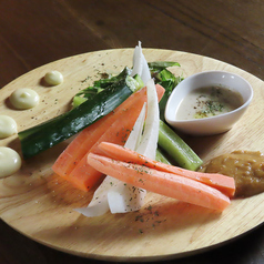 野菜スティック　～三種のディップソースを添えて～