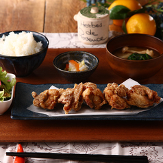 唐揚げ定食（しょう油or藻塩）