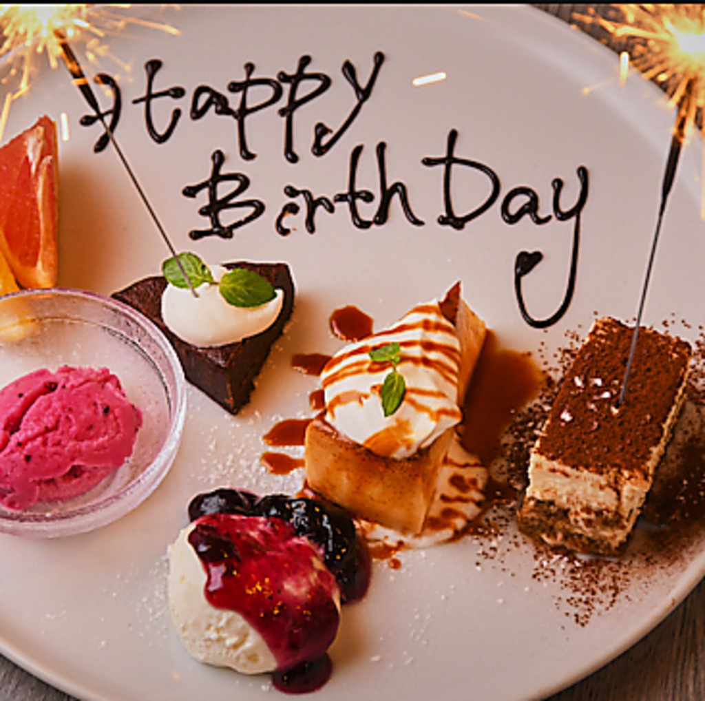 サプライズプレートあり◎誕生日・記念日でのご利用多数！