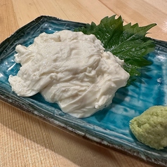 大桃豆腐の湯葉刺し