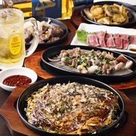 鉄板焼きメニューはどれも絶品◎