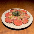 料理メニュー写真&nbsp;低温調理　牛タンカルパッチョ