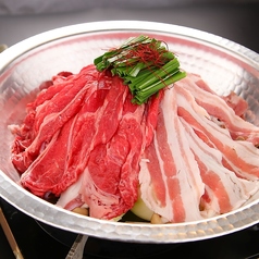 滋賀県産 みるく豚と近江牛ハーフ&ハーフ 小(1~2人前)