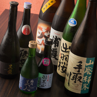 日本酒や焼酎など豊富なお酒を和食と満喫