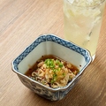 料理メニュー写真&nbsp;その2　酢モツ鬼おろしと自家製レモンサワーで酸味の相乗効果で食欲増進！