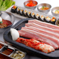 料理メニュー写真&nbsp;【豚肉国産】国産サムギョプサルSET(１人前)