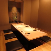 細部までこだわった洗練された和の空間♪全席完全個室！