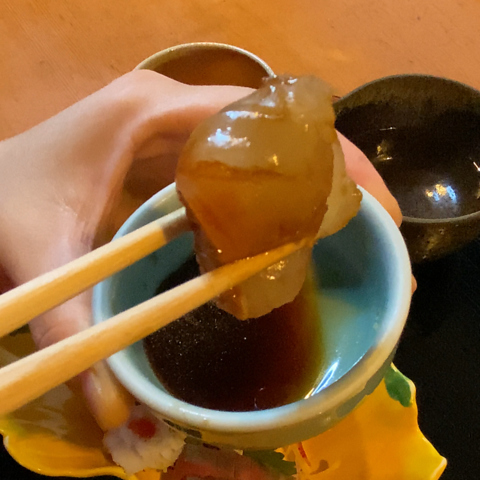 旨味熟成された鯛のお造り