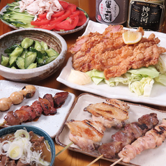 炭火やきとり気らく家のコース写真