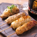 料理メニュー写真&nbsp;自家製つくねやまと盛り（たれ、塩、おろし、チーズ）
