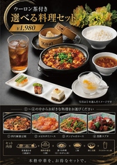 ウーロン茶付き 選べる料理セット