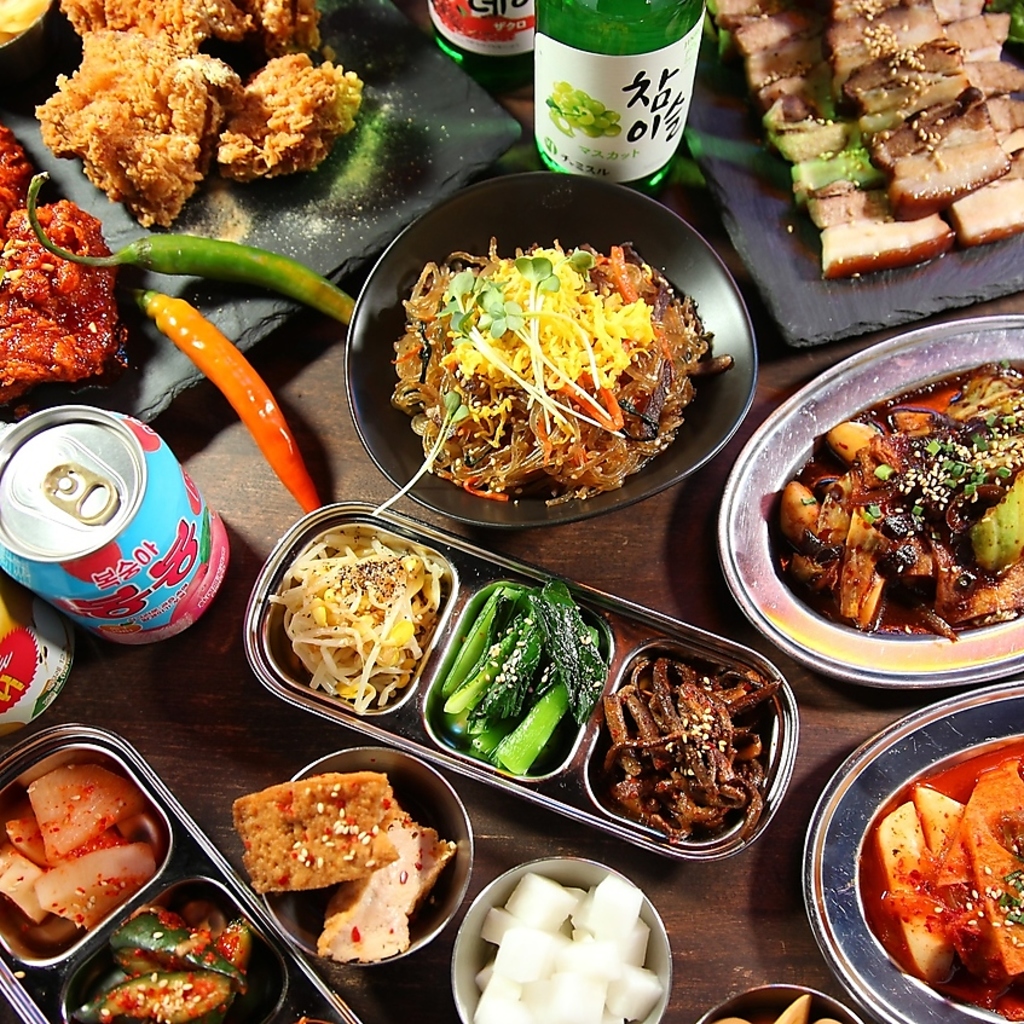 【大人気！】100分飲み放題付き！チキンやチーズボールなど＋選べるメイン♪モッパンコース 3500円