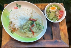 野菜たっぷりグリーンカレーライス