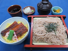 平日限定 ランチメニュー 鰻丼とそば