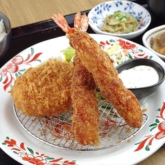 海老フライ＆カニコロ定食