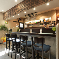 カウンター席です。