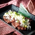 料理メニュー写真&nbsp;【肉刺】ネギだれ馬レバ刺し