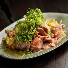 鶏肝の胡麻葱塩仕立て