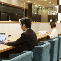 PC作業にも読書にも◎おひとり様が過ごしやすいお席も♪
