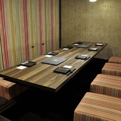 女子会や合コン、友人や同僚との飲み会などにオススメの完全個室。皆様でゆったりと会話やお食事をお楽しみください！