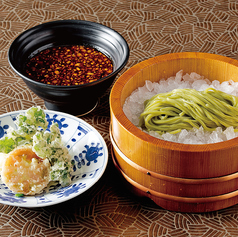 自家製モリンガ麺 野菜天扶良のおうどん（冷）