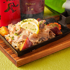 豚肉とさつま芋の鍬焼 