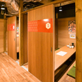 30名様までお使い頂ける個室も完備しております♪仕事帰りのお食事・各種宴会・歓送迎会のご利用にどうぞ。