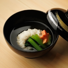 【先椀】 鱧の葛叩き椀