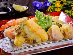秋の味覚天ぷら7種盛合せ