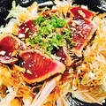 料理メニュー写真&nbsp;戻りカツオの香味ネギたたき