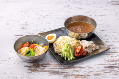 韓国風つけ麺　ミニビビンパセット