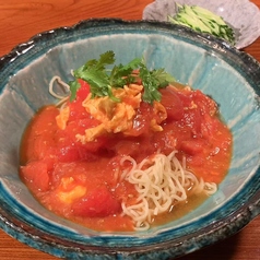 【夏季限定】完熟トマトと海老の冷麺