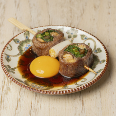 【数量限定！】和牛すき焼き巻(卵黄付)