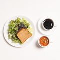 料理メニュー写真 A.新潟から届いた葉野菜のグリーンサラダセット