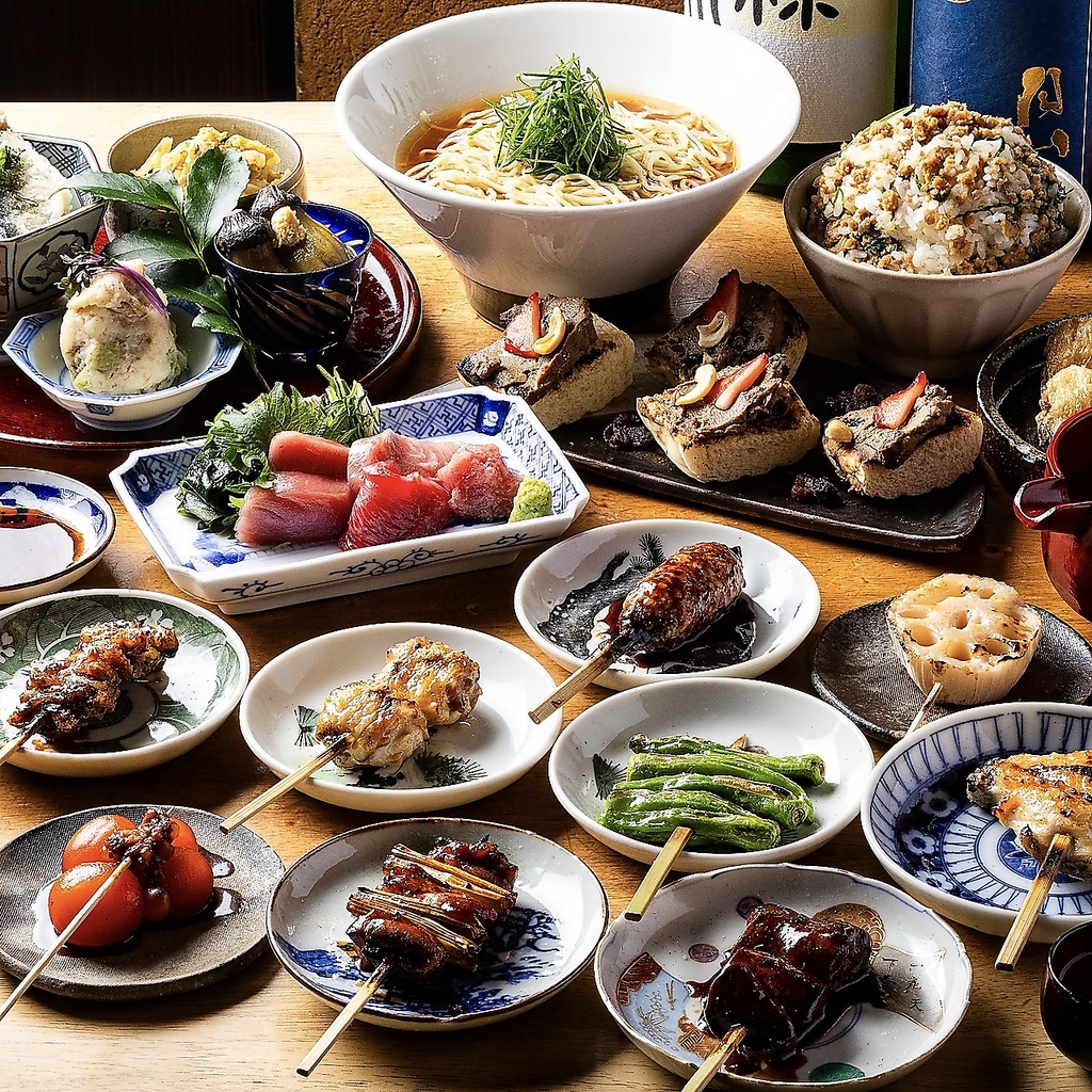 焼き鳥が自慢のコースは5000円～☆
