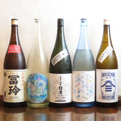 料理に合う日本酒取り揃えております！