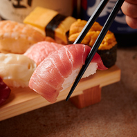 お寿司メニューも大人気◎