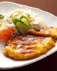 チキン南蛮／長芋の磯辺揚げ／納豆の天ぷら