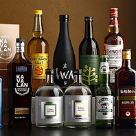 お気に入りの1杯が見つかる♪ドリンク充実！