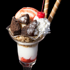 おさるパフェ［ストロベリー・抹茶・キャラメル・チョコレート］