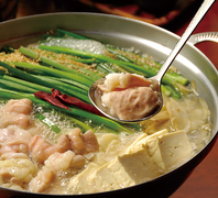 人気NO1伯方島の天然塩使用！博多もつ鍋「塩味」