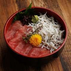 まぐろtoしらすの丼