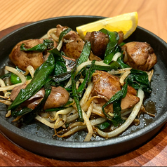 朝引き鶏 レバニラ炒め