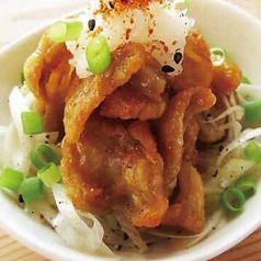 絶品「鶏皮ポン酢」