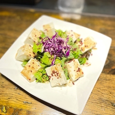ベーコンと豆腐の胡麻ポンサラダ