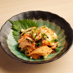 鶏のキムチ和え