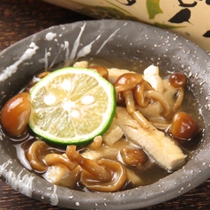 なめこと京あげのたいたん