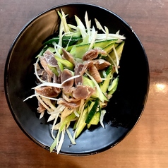 キュウリの梅肉和え/砂肝和え　各