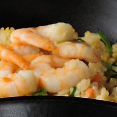 海老チャーハン/チーズタッカルビチャーハン-温玉のっけ-